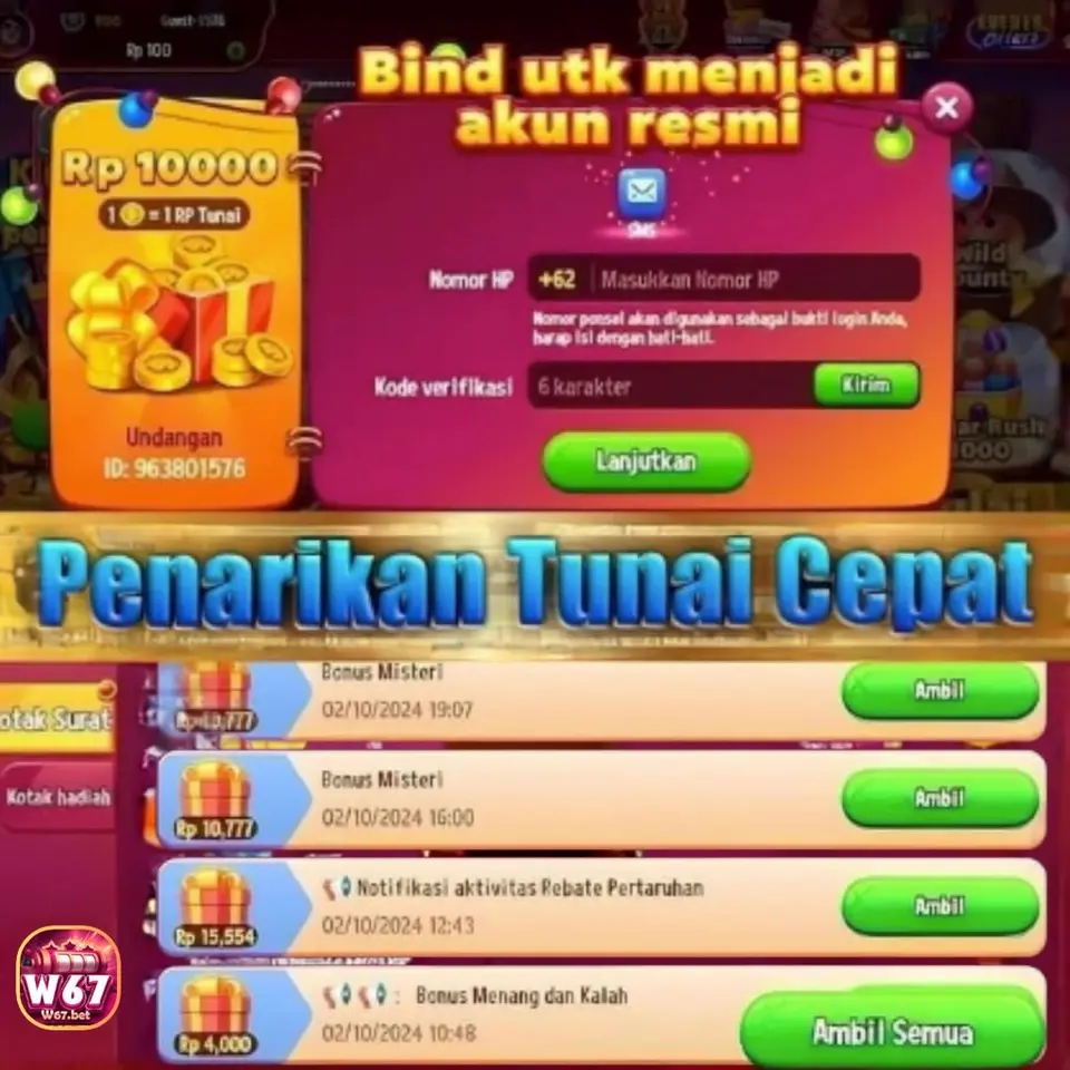 w67 Masuk